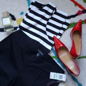 NWT INC Bootcut Black Ponte Knit Pull On Pants Sz8